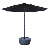 RUNDER TISCH MIT ODER OHNE SONNENSCHIRM